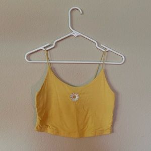 Yellow Daisy TankTop Size M